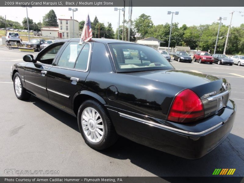 Black / Medium Light Stone 2009 Mercury Grand Marquis LS