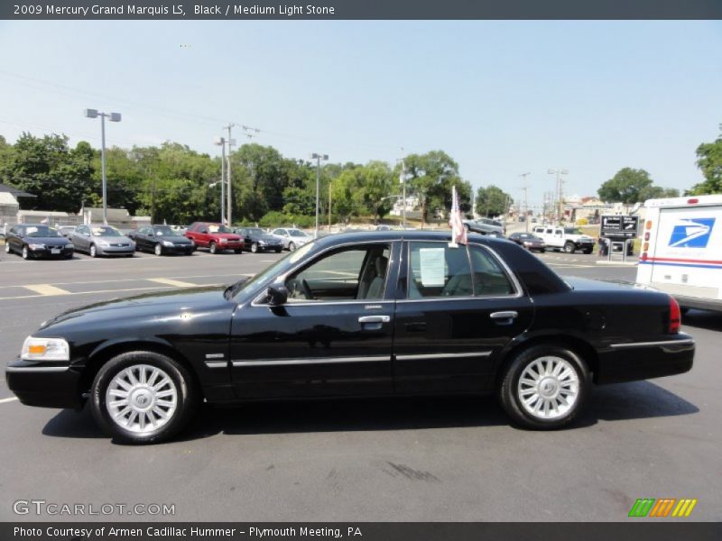 Black / Medium Light Stone 2009 Mercury Grand Marquis LS