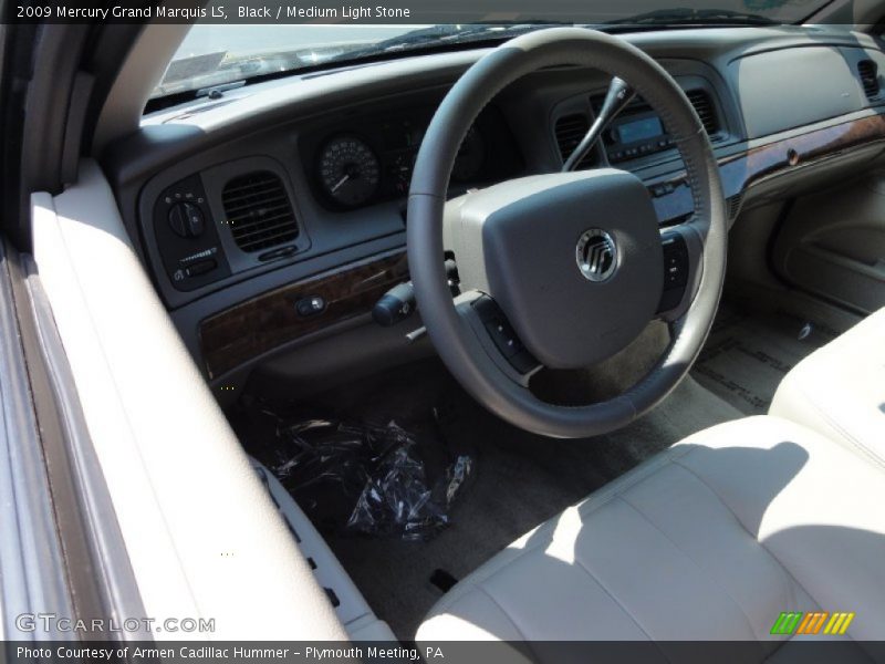 Black / Medium Light Stone 2009 Mercury Grand Marquis LS