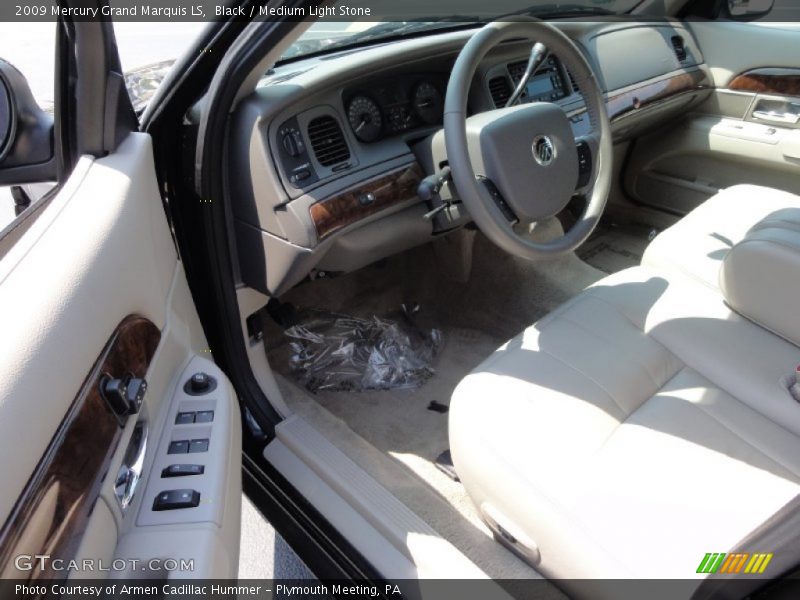 Black / Medium Light Stone 2009 Mercury Grand Marquis LS
