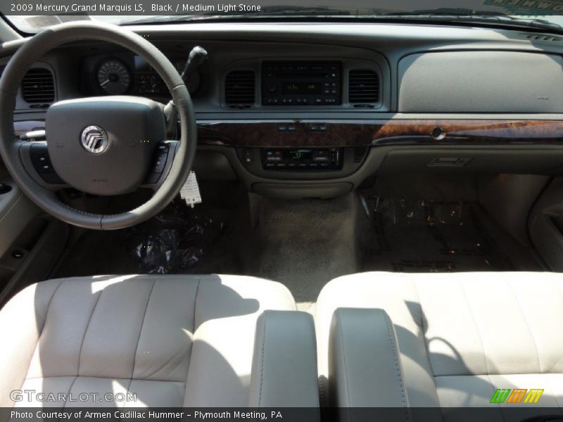 Black / Medium Light Stone 2009 Mercury Grand Marquis LS