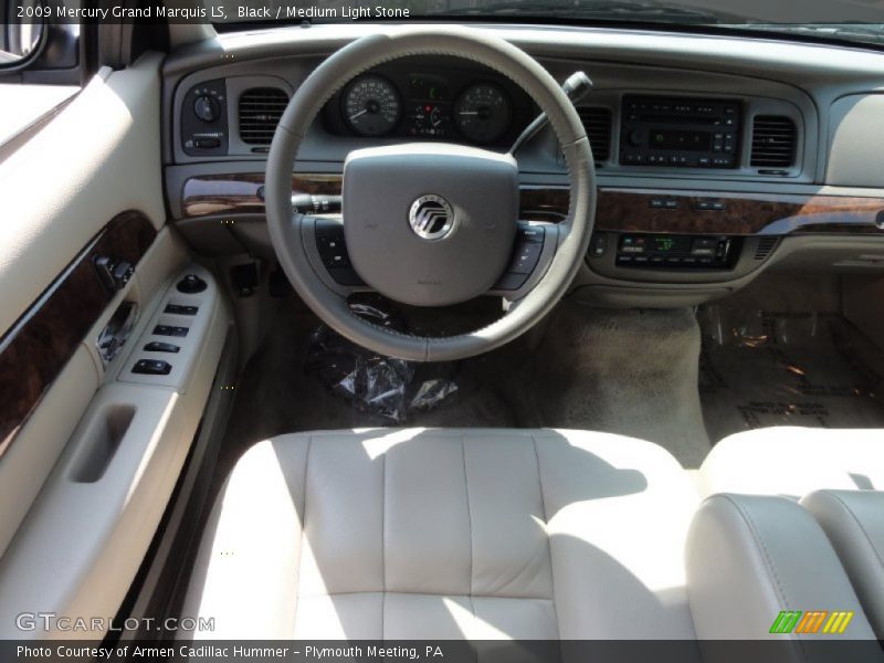 Black / Medium Light Stone 2009 Mercury Grand Marquis LS