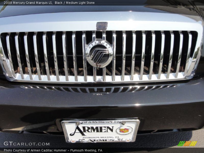 Black / Medium Light Stone 2009 Mercury Grand Marquis LS