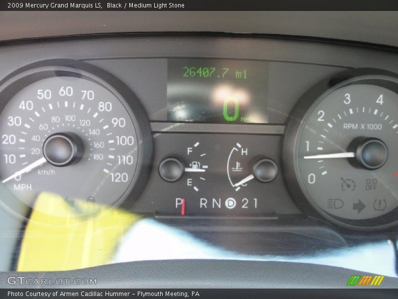 Black / Medium Light Stone 2009 Mercury Grand Marquis LS