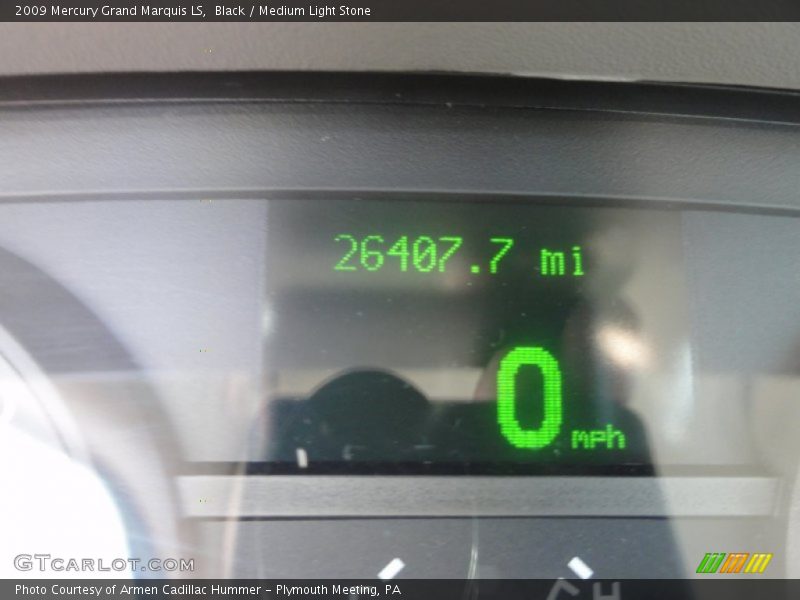 Black / Medium Light Stone 2009 Mercury Grand Marquis LS