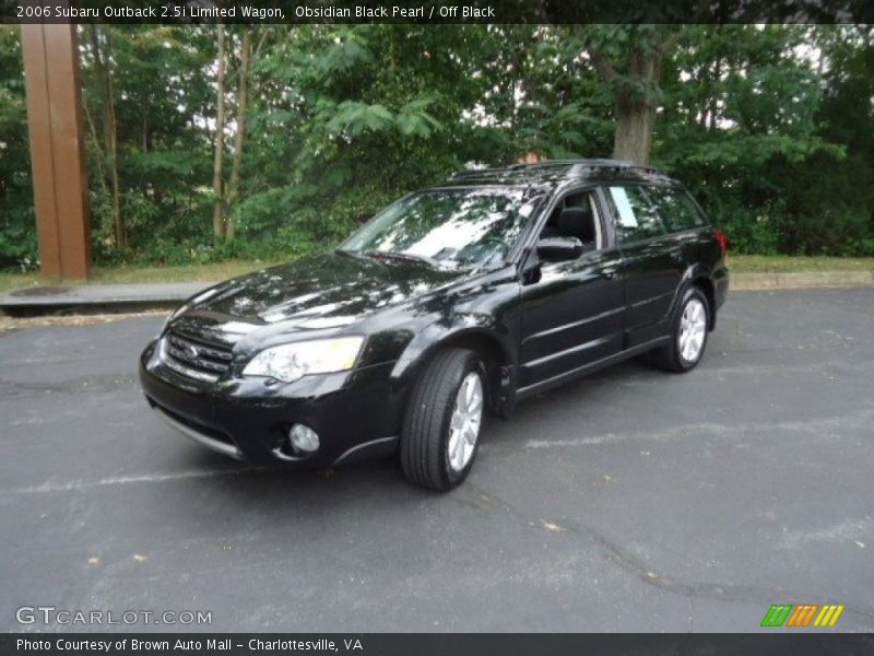 Obsidian Black Pearl / Off Black 2006 Subaru Outback 2.5i Limited Wagon