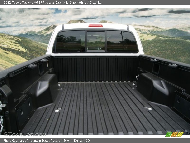 Super White / Graphite 2012 Toyota Tacoma V6 SR5 Access Cab 4x4