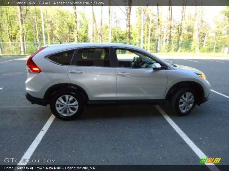 Alabaster Silver Metallic / Gray 2012 Honda CR-V EX 4WD