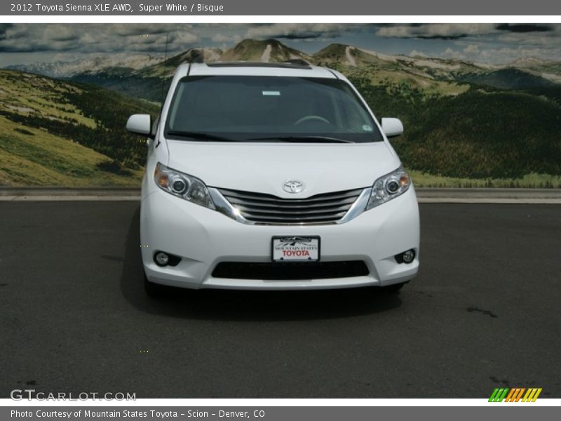 Super White / Bisque 2012 Toyota Sienna XLE AWD