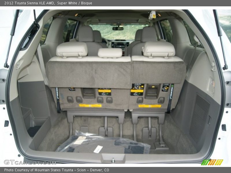 Super White / Bisque 2012 Toyota Sienna XLE AWD