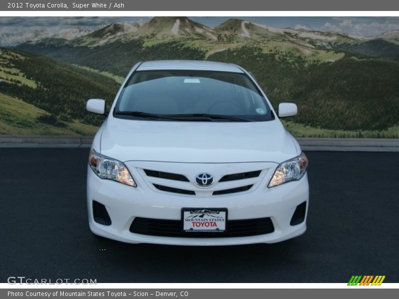 Super White / Ash 2012 Toyota Corolla