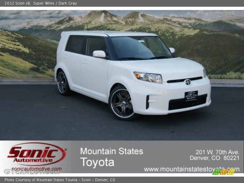 Super White / Dark Gray 2012 Scion xB