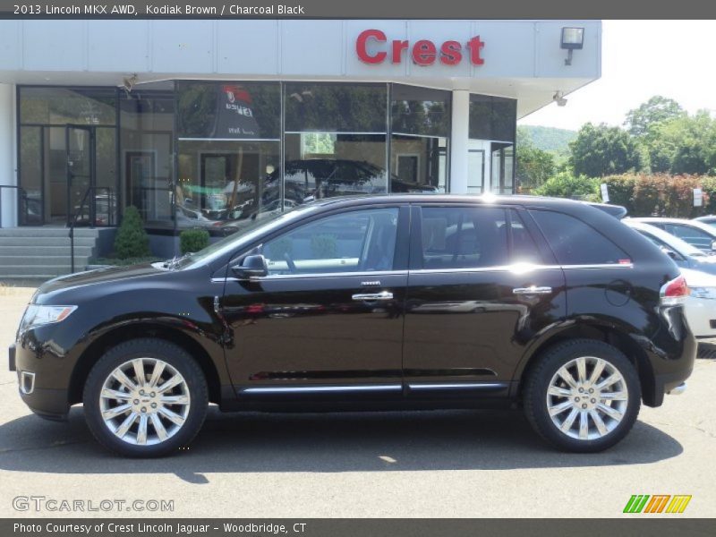 Kodiak Brown / Charcoal Black 2013 Lincoln MKX AWD