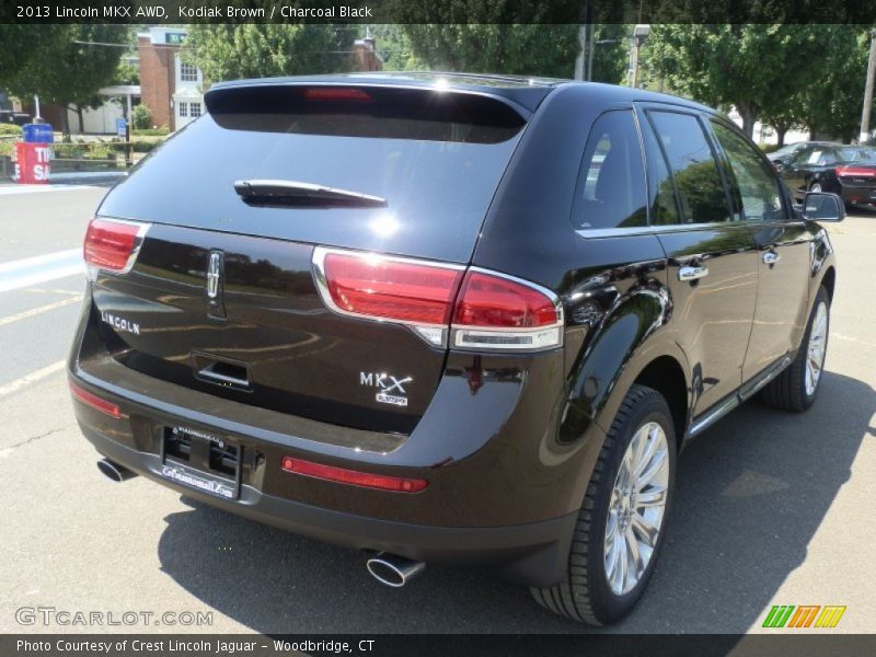 Kodiak Brown / Charcoal Black 2013 Lincoln MKX AWD