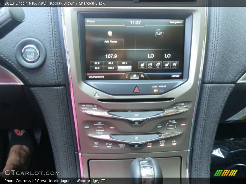 Controls of 2013 MKX AWD