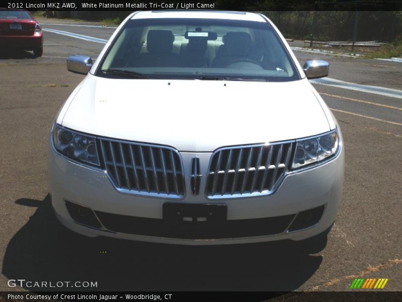 White Platinum Metallic Tri-Coat / Light Camel 2012 Lincoln MKZ AWD