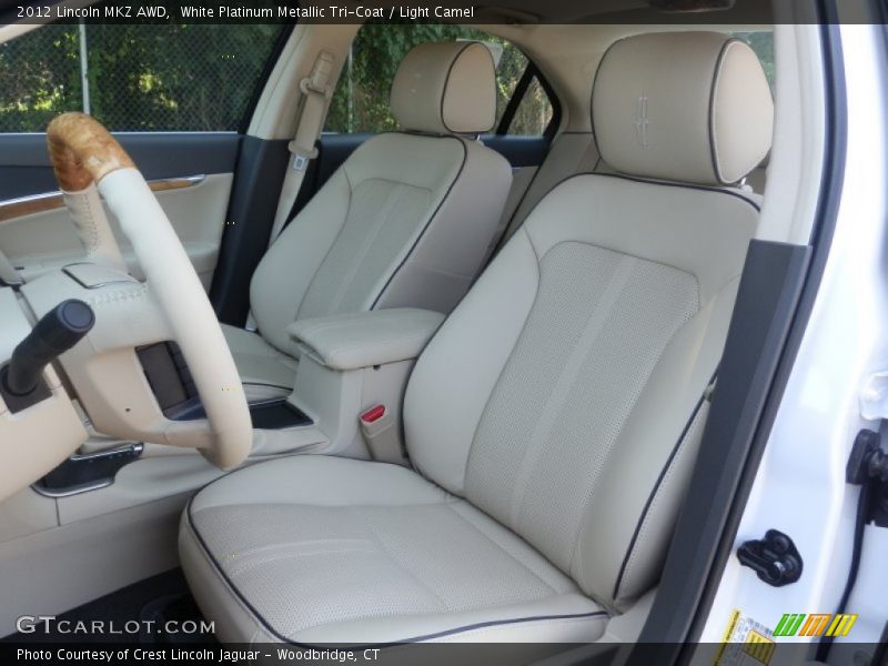 White Platinum Metallic Tri-Coat / Light Camel 2012 Lincoln MKZ AWD