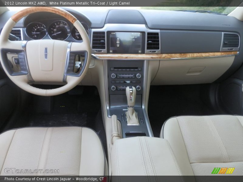 White Platinum Metallic Tri-Coat / Light Camel 2012 Lincoln MKZ AWD