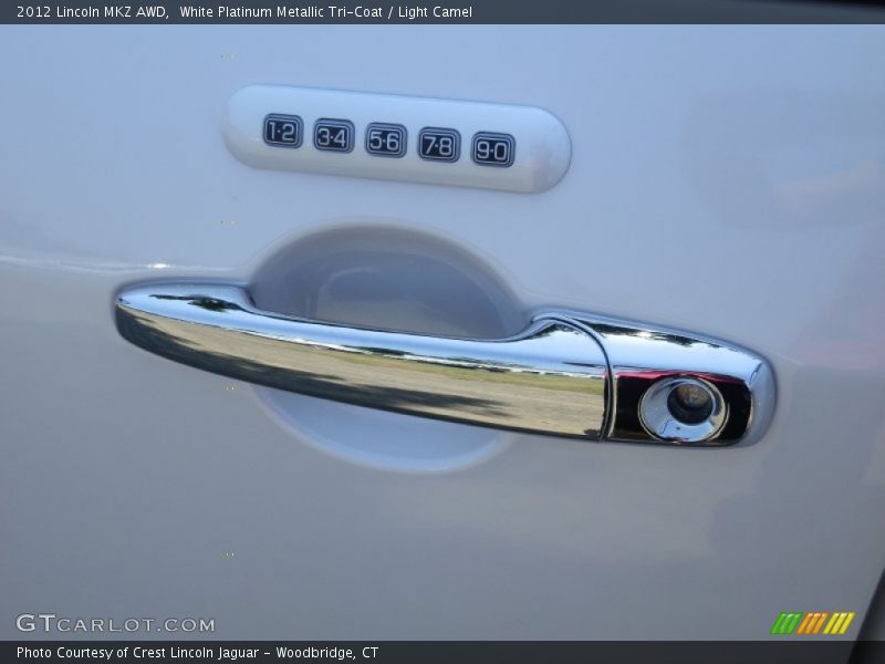 White Platinum Metallic Tri-Coat / Light Camel 2012 Lincoln MKZ AWD