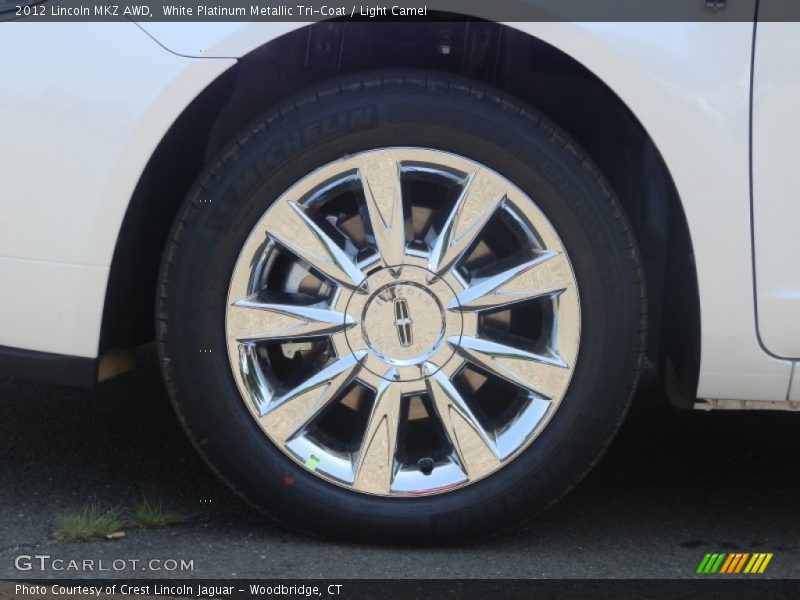 White Platinum Metallic Tri-Coat / Light Camel 2012 Lincoln MKZ AWD