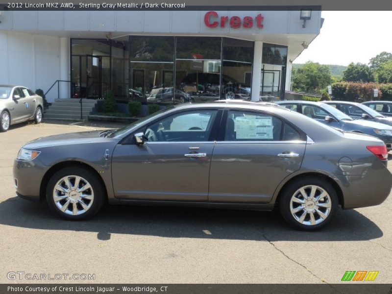 Sterling Gray Metallic / Dark Charcoal 2012 Lincoln MKZ AWD