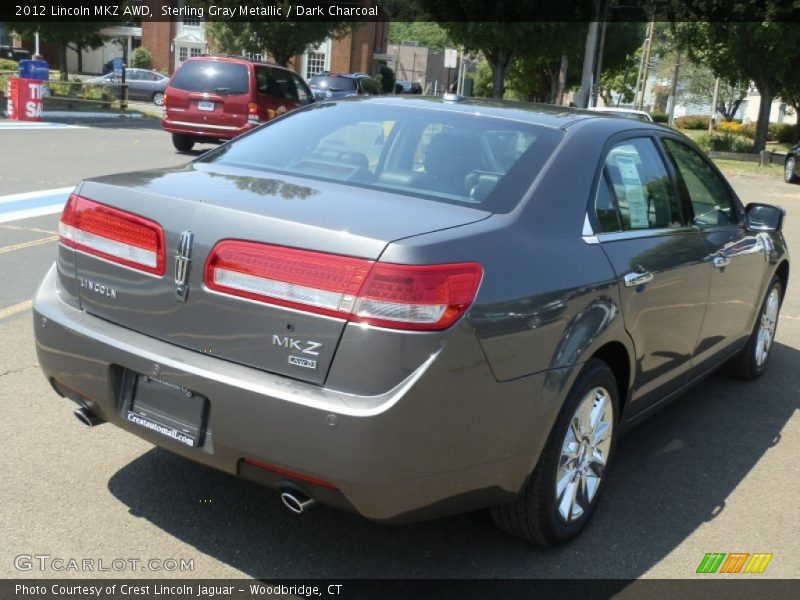 Sterling Gray Metallic / Dark Charcoal 2012 Lincoln MKZ AWD