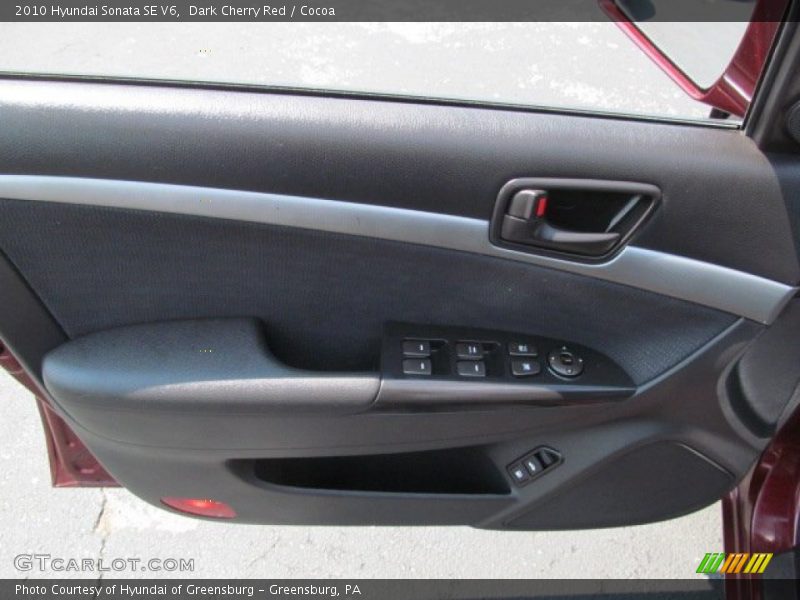 Dark Cherry Red / Cocoa 2010 Hyundai Sonata SE V6