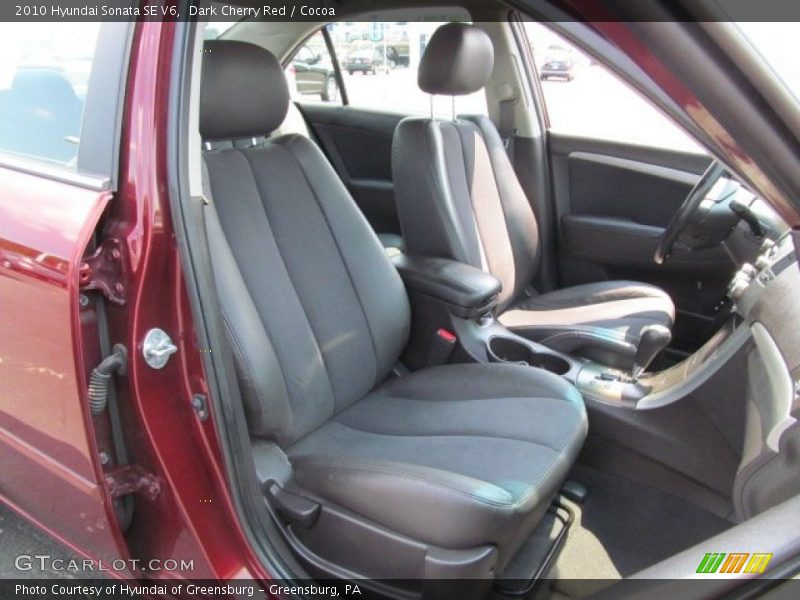 Dark Cherry Red / Cocoa 2010 Hyundai Sonata SE V6