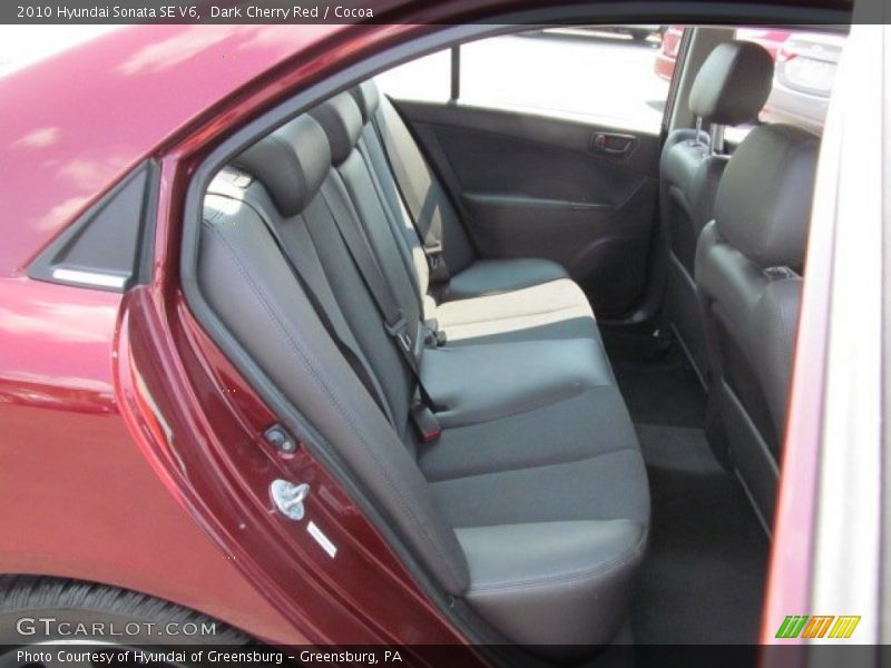 Dark Cherry Red / Cocoa 2010 Hyundai Sonata SE V6