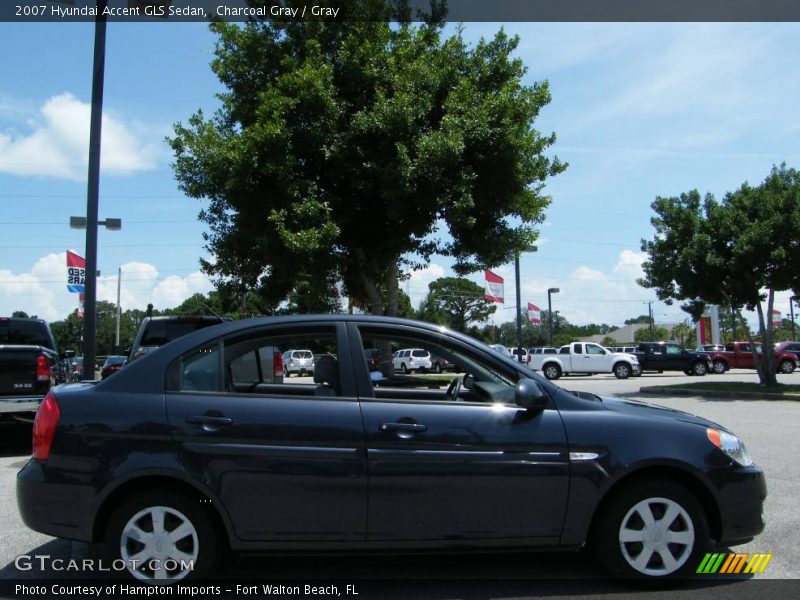 Charcoal Gray / Gray 2007 Hyundai Accent GLS Sedan