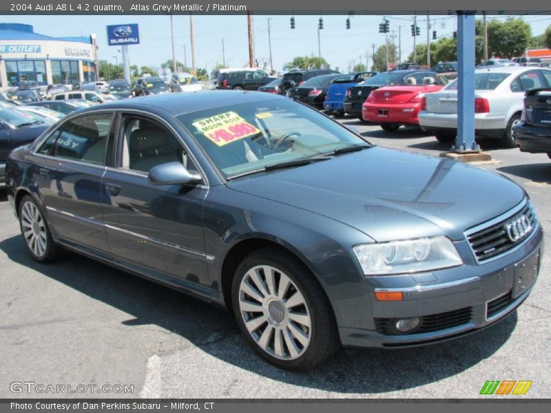 Atlas Grey Metallic / Platinum 2004 Audi A8 L 4.2 quattro