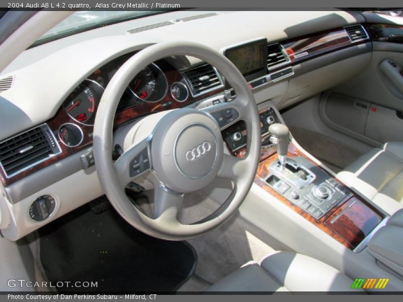 Atlas Grey Metallic / Platinum 2004 Audi A8 L 4.2 quattro