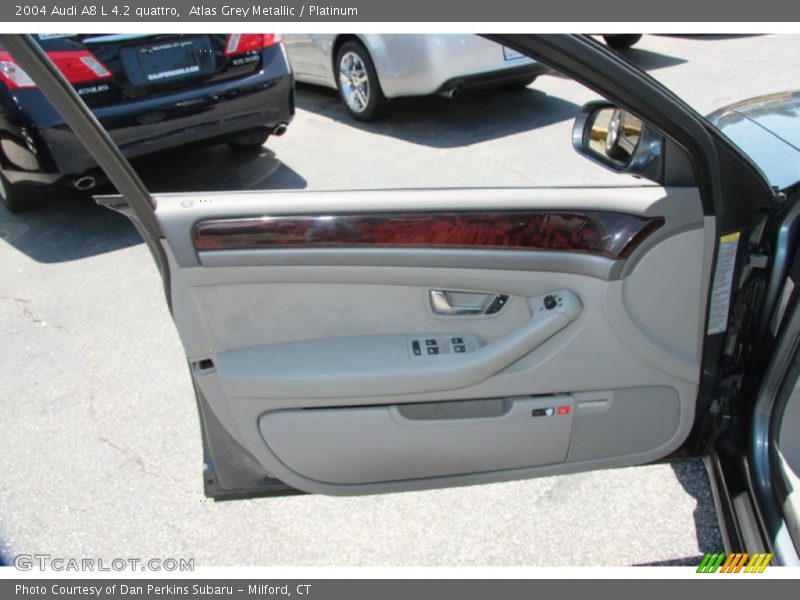 Atlas Grey Metallic / Platinum 2004 Audi A8 L 4.2 quattro