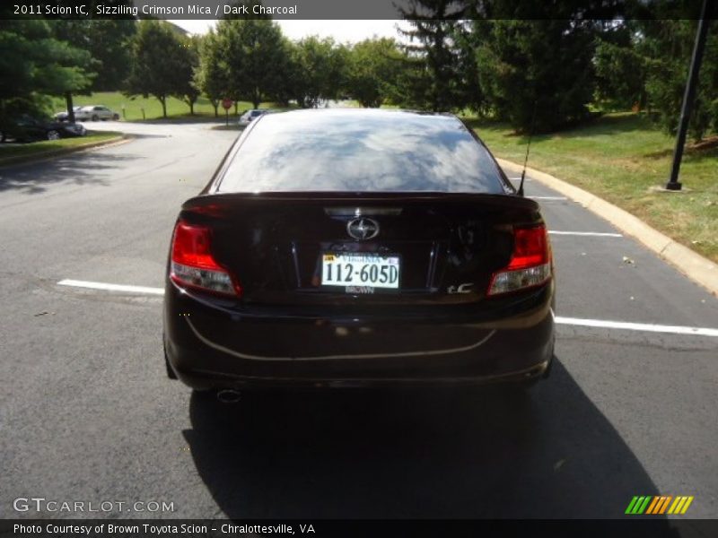 Sizziling Crimson Mica / Dark Charcoal 2011 Scion tC