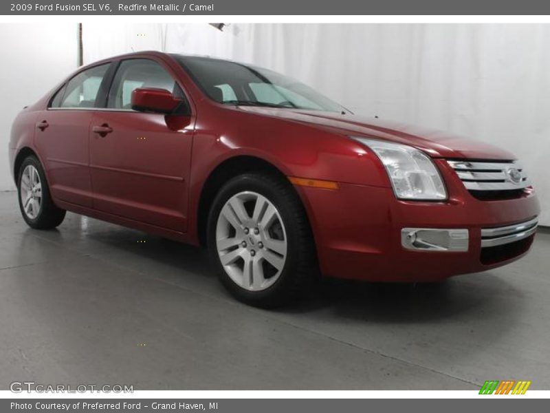 Redfire Metallic / Camel 2009 Ford Fusion SEL V6