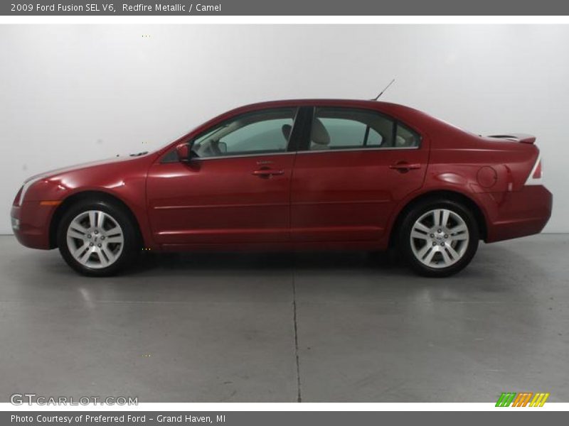 Redfire Metallic / Camel 2009 Ford Fusion SEL V6