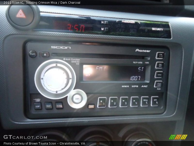 Audio System of 2011 tC 