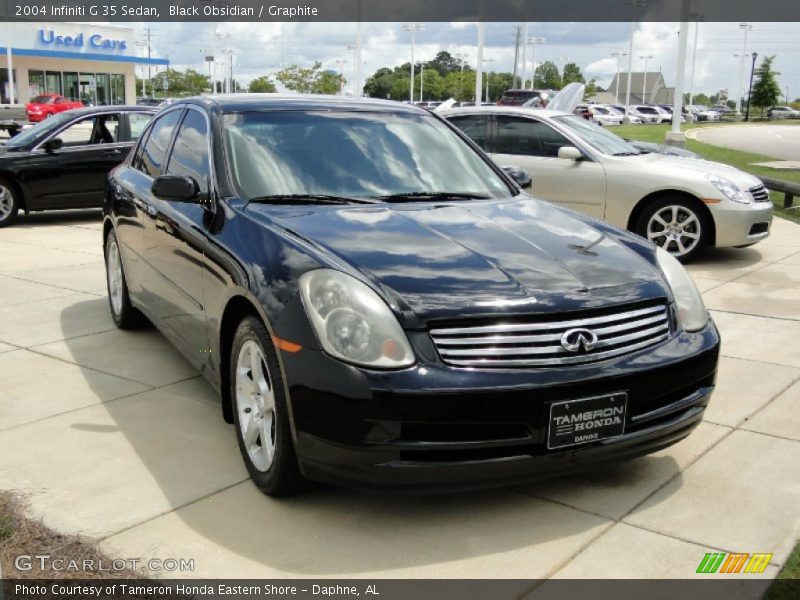 Black Obsidian / Graphite 2004 Infiniti G 35 Sedan