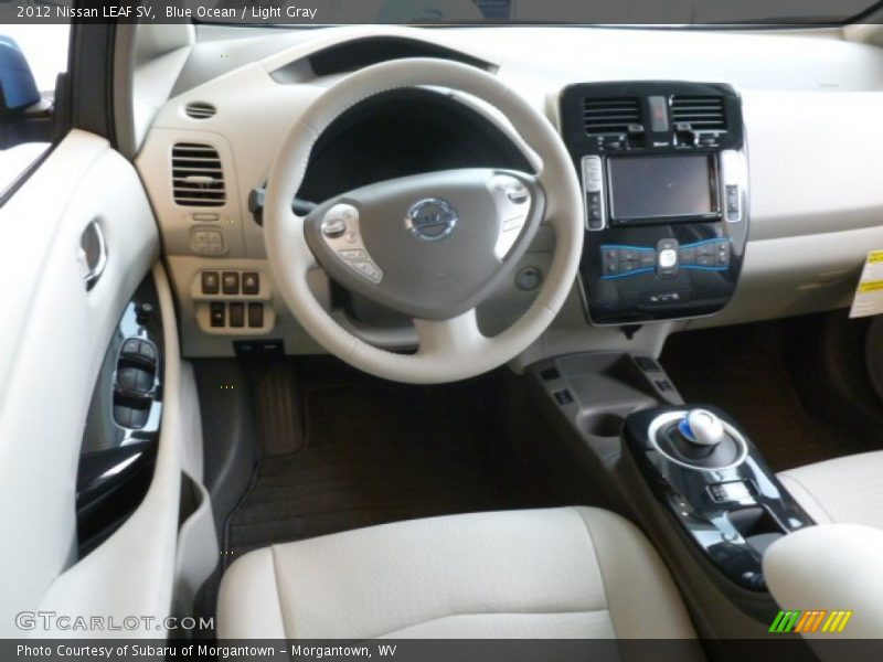  2012 LEAF SV Light Gray Interior