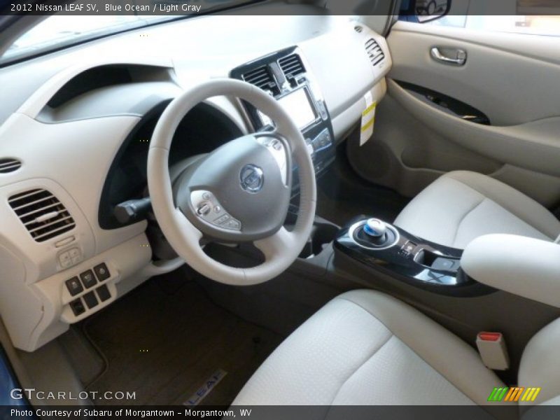 Light Gray Interior - 2012 LEAF SV 