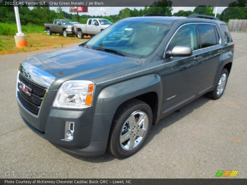 Gray Green Metallic / Jet Black 2012 GMC Terrain SLT