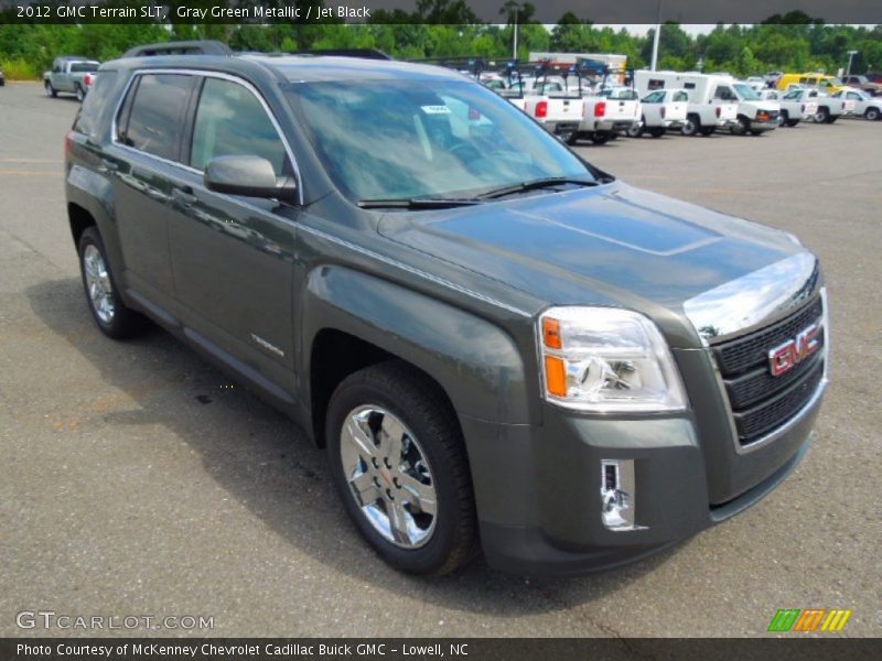 Gray Green Metallic / Jet Black 2012 GMC Terrain SLT