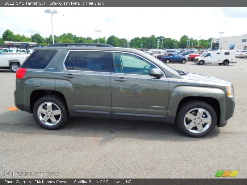 Gray Green Metallic / Jet Black 2012 GMC Terrain SLT