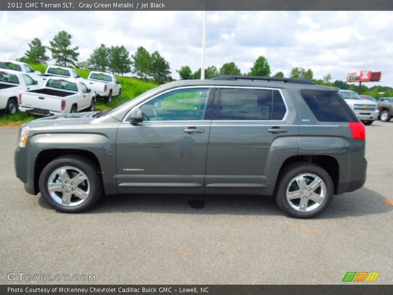 Gray Green Metallic / Jet Black 2012 GMC Terrain SLT