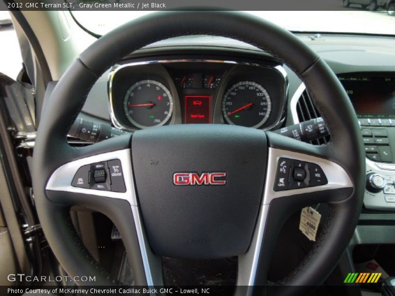 Gray Green Metallic / Jet Black 2012 GMC Terrain SLT
