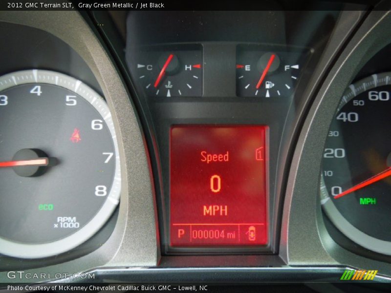 Gray Green Metallic / Jet Black 2012 GMC Terrain SLT