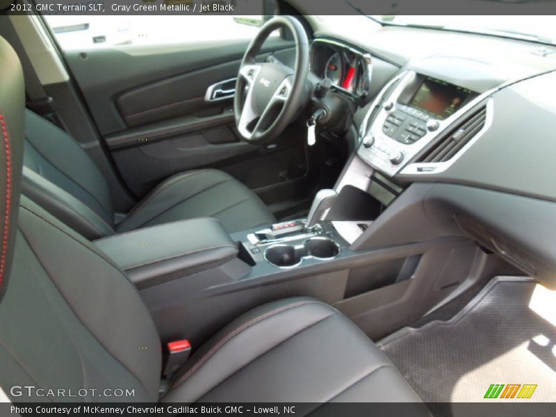 Gray Green Metallic / Jet Black 2012 GMC Terrain SLT