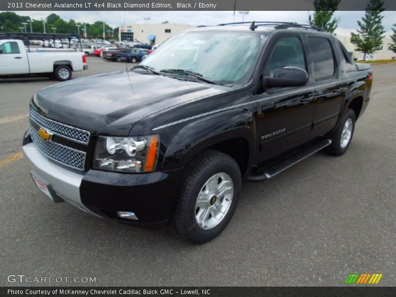 Black / Ebony 2013 Chevrolet Avalanche LT 4x4 Black Diamond Edition