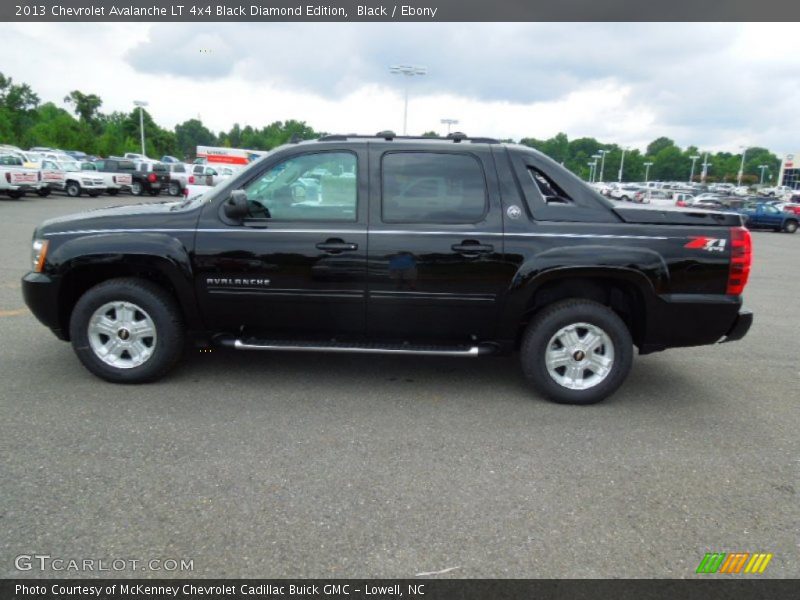Black / Ebony 2013 Chevrolet Avalanche LT 4x4 Black Diamond Edition
