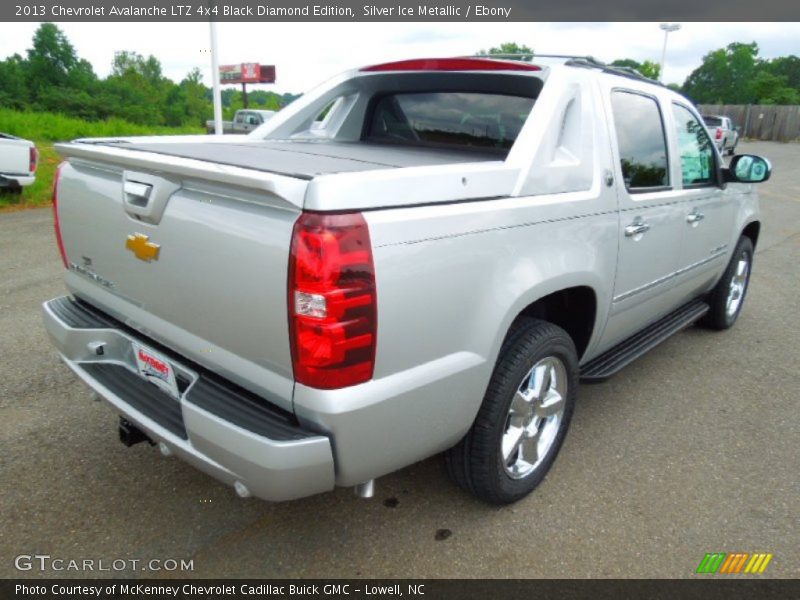 Silver Ice Metallic / Ebony 2013 Chevrolet Avalanche LTZ 4x4 Black Diamond Edition